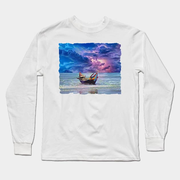 Approaching Storm Long Sleeve T-Shirt by PhotoArts